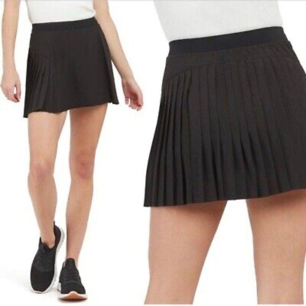 NEW Spanx The Get Moving Pleated Skort Black - size S